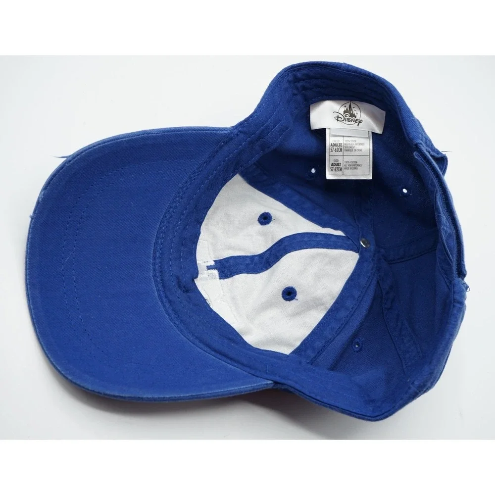 Disney Parks Monsters Inc University MU Adult Strapback Blue Baseball‎ Cap Hat